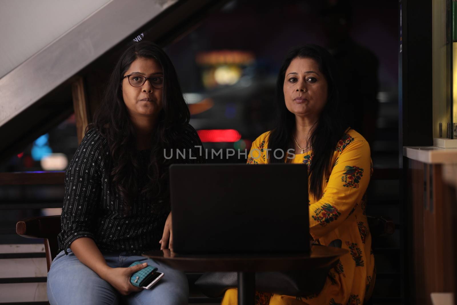 Female Employs with Computer in a office