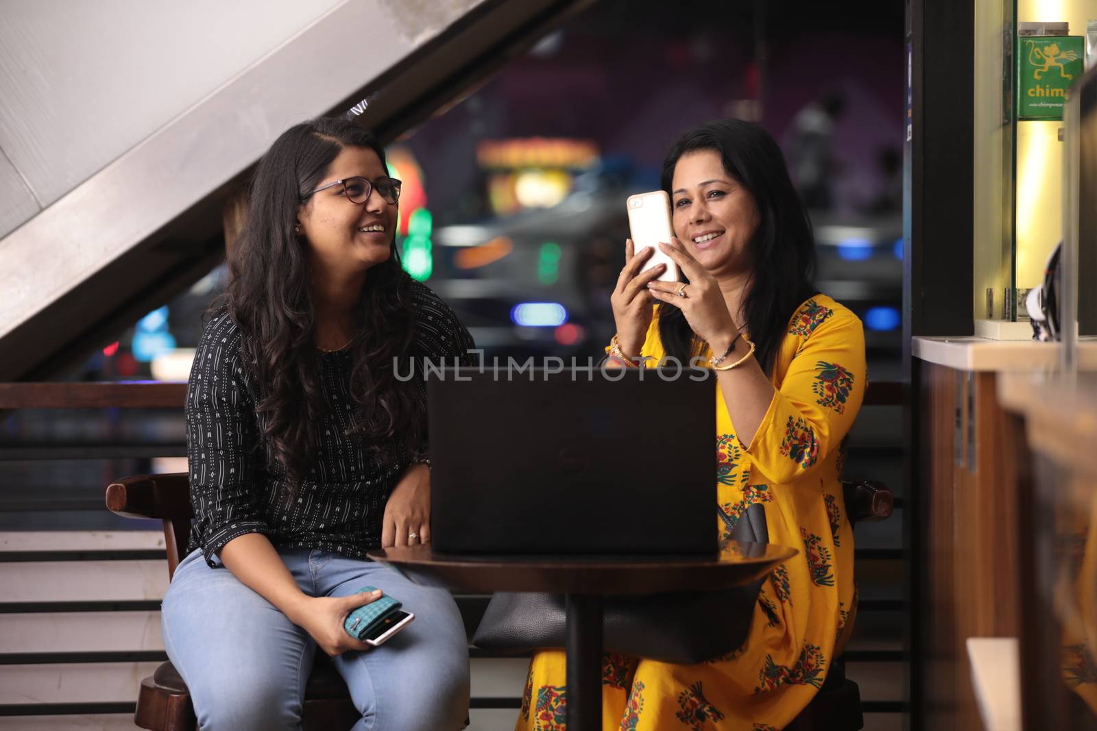 Female Employs with Computer in a office