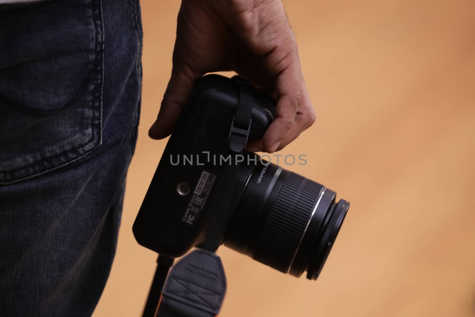 Camera in a Male Hand