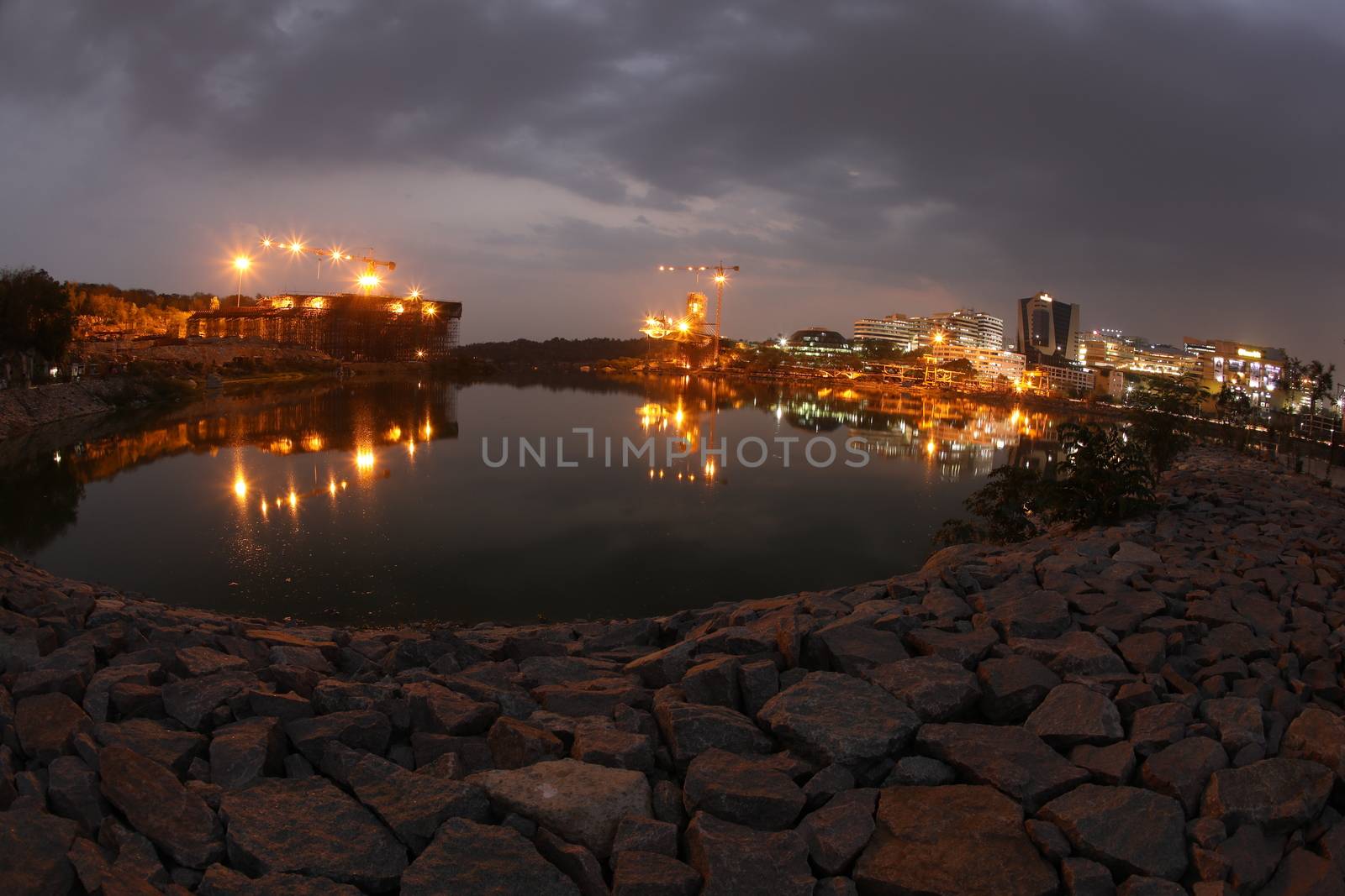 Night shot of City Buildings