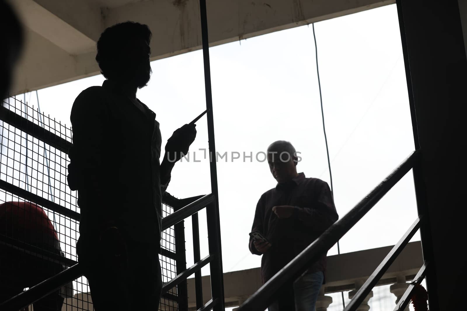 Silhouette of People at work place