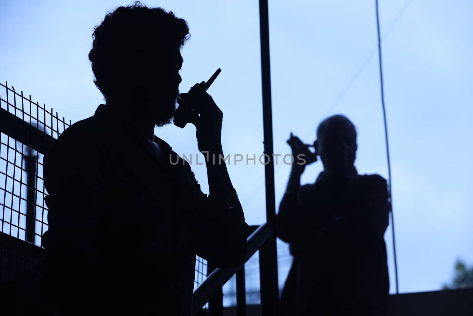Silhouette of People at work place