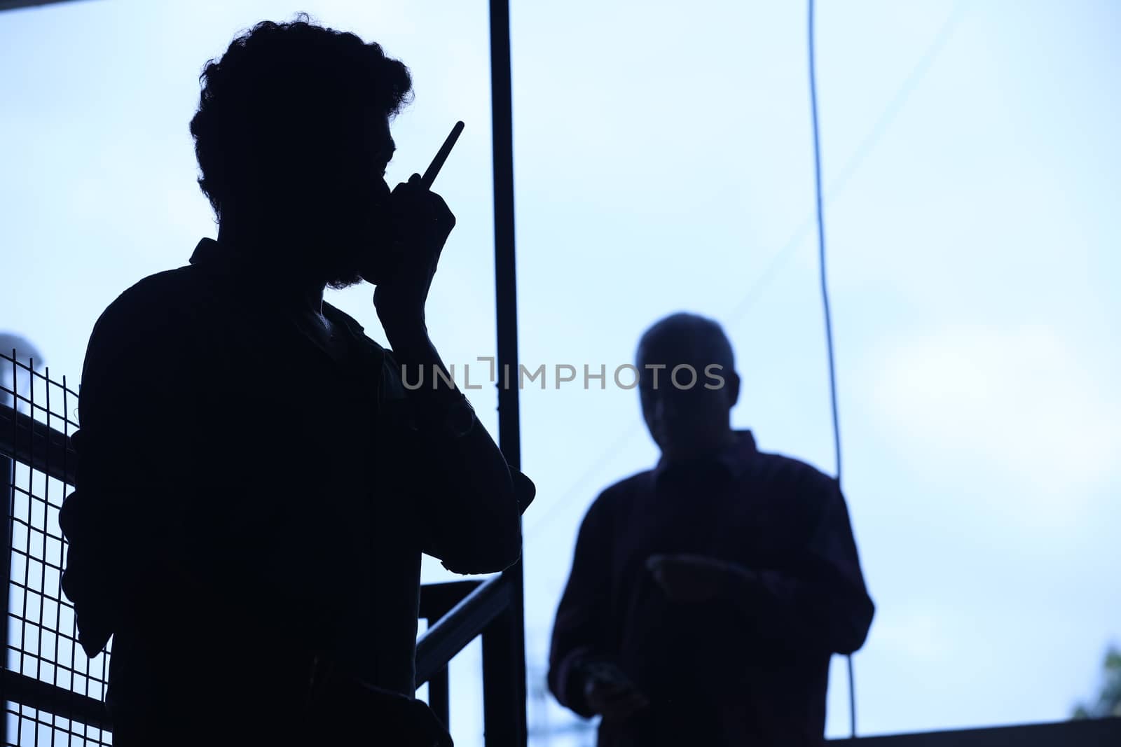 Silhouette of People at work place