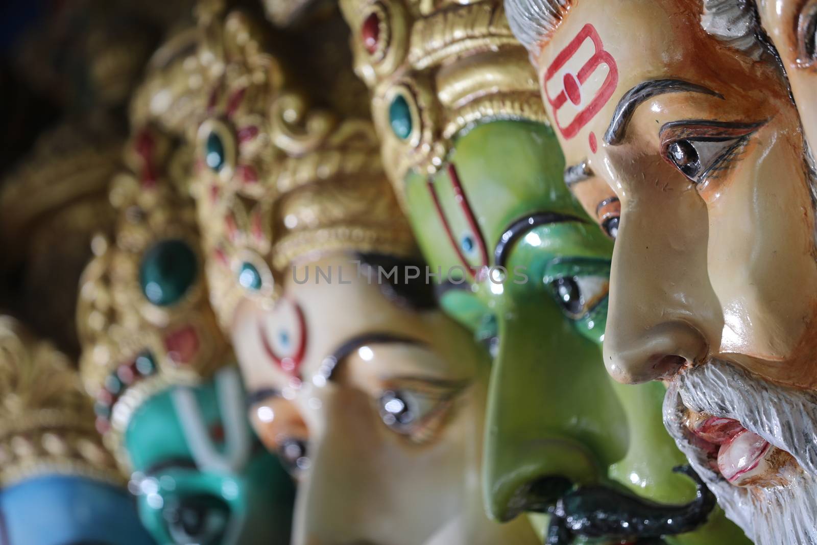 Hindu God Statue in a Temple
