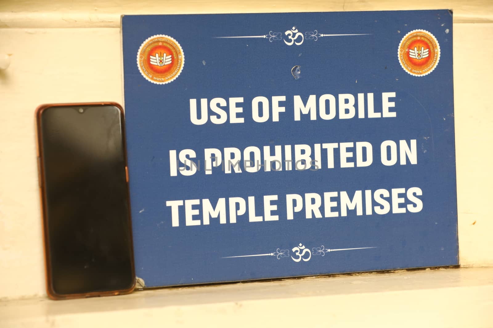 Sign Board at a Temple