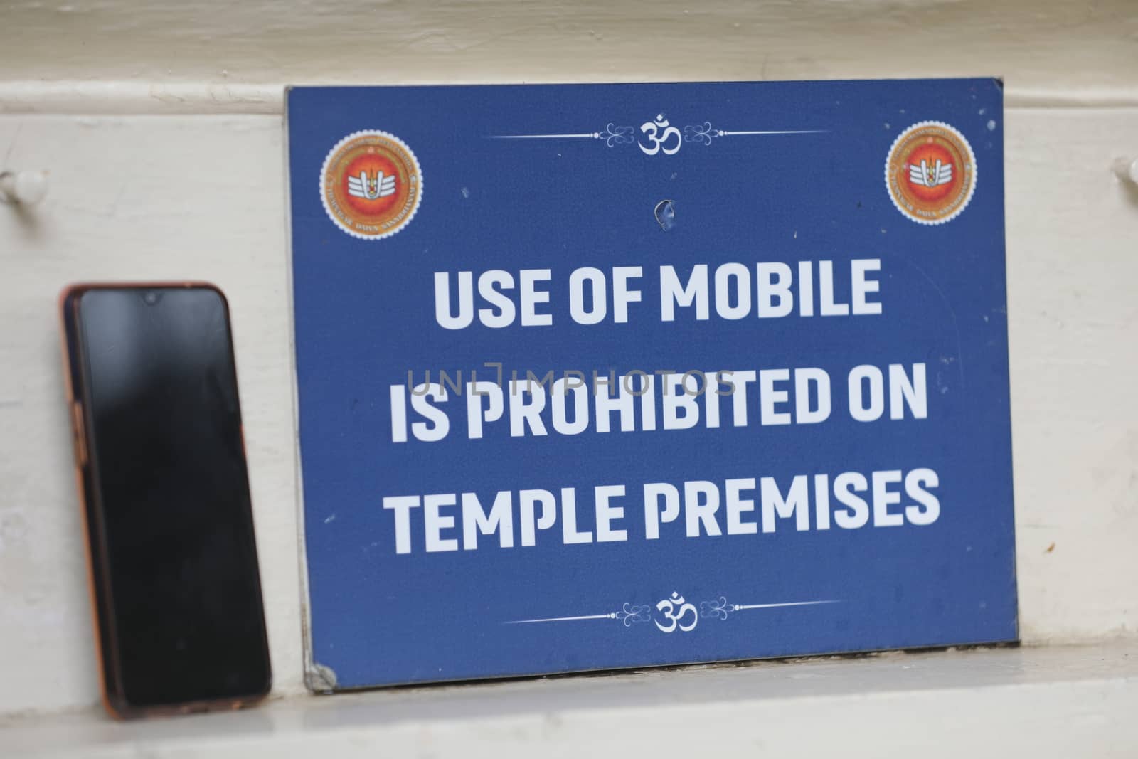 Sign Board at a Temple