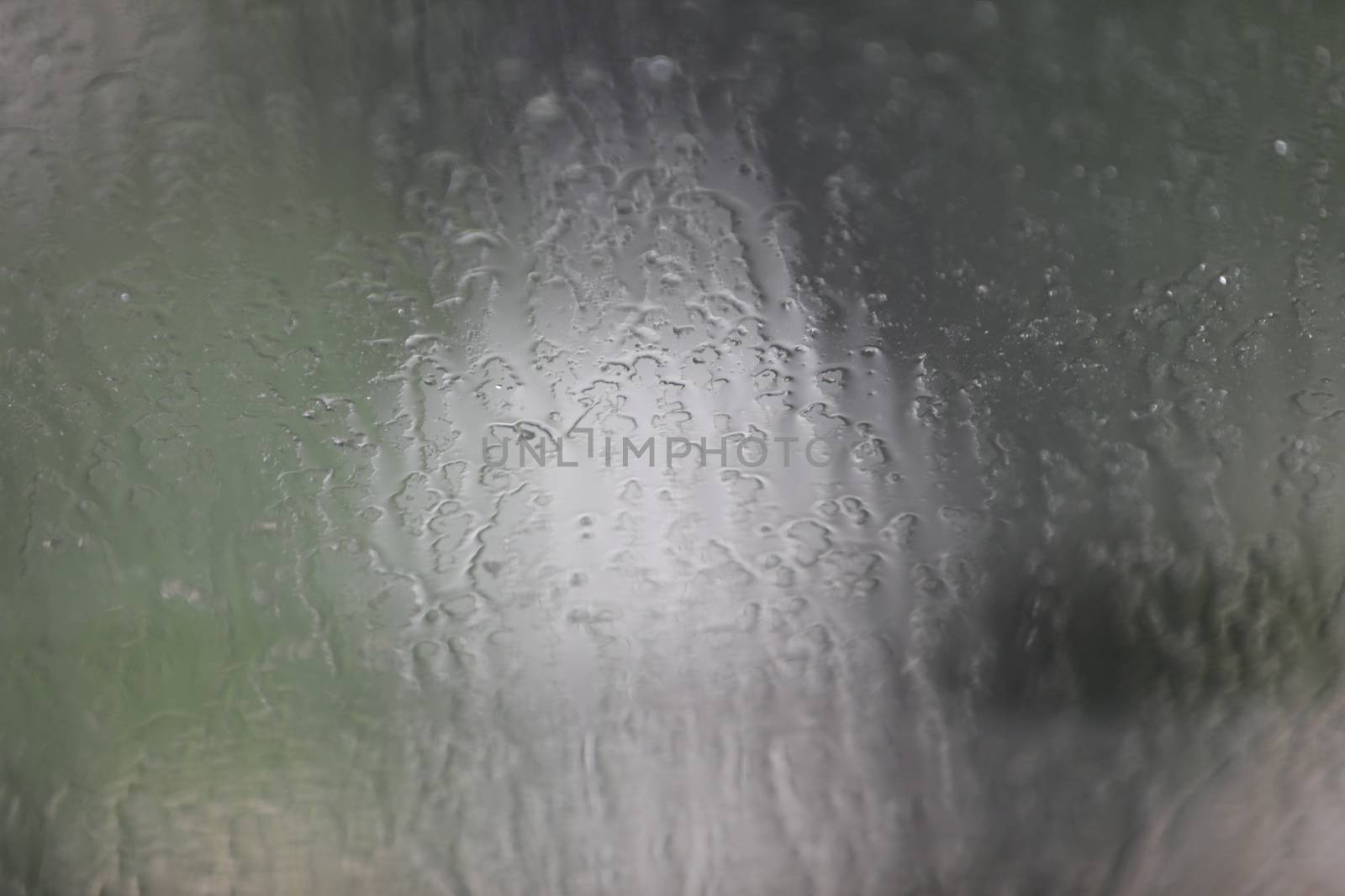 water drops on the glass