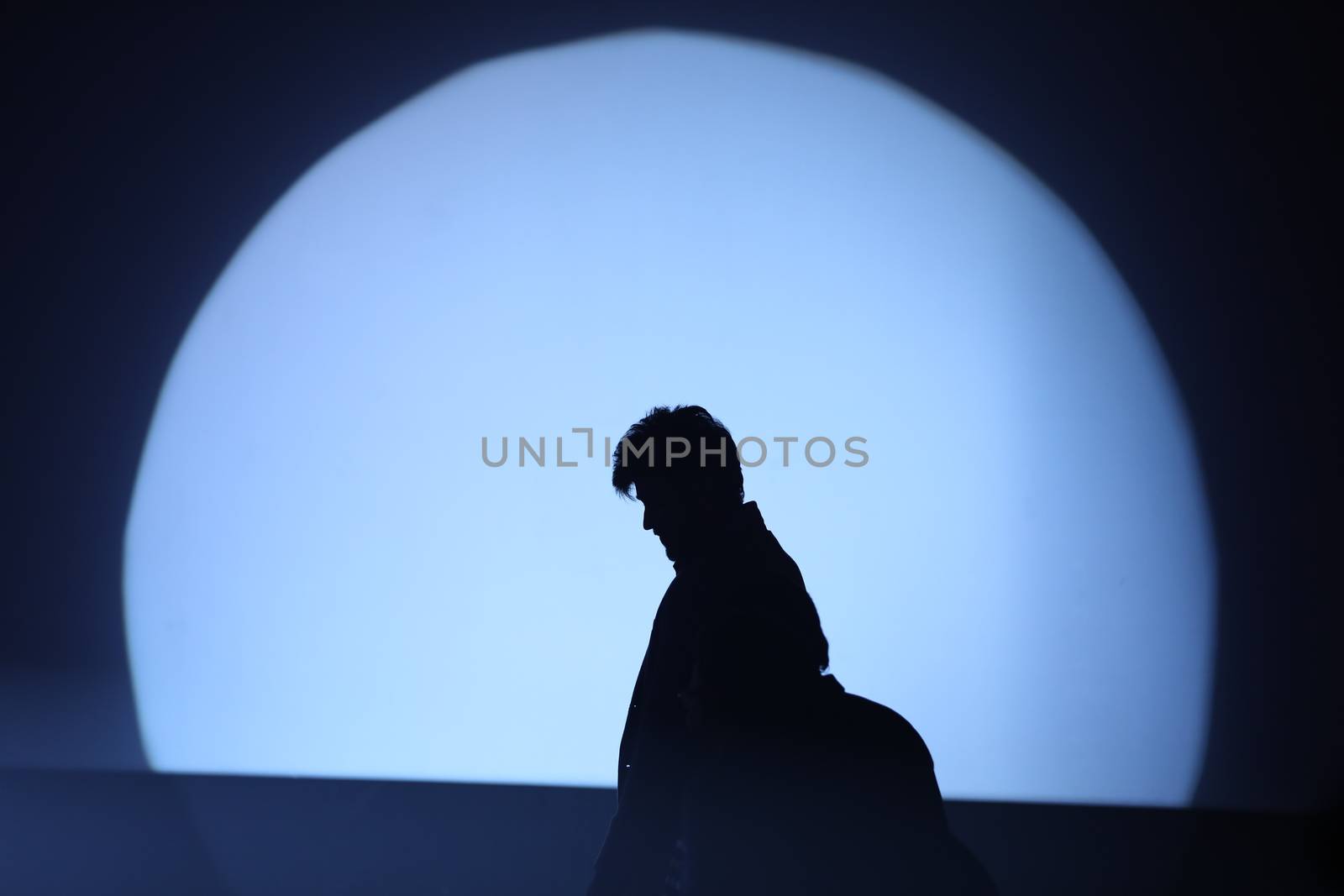 People Silhouette on a stage