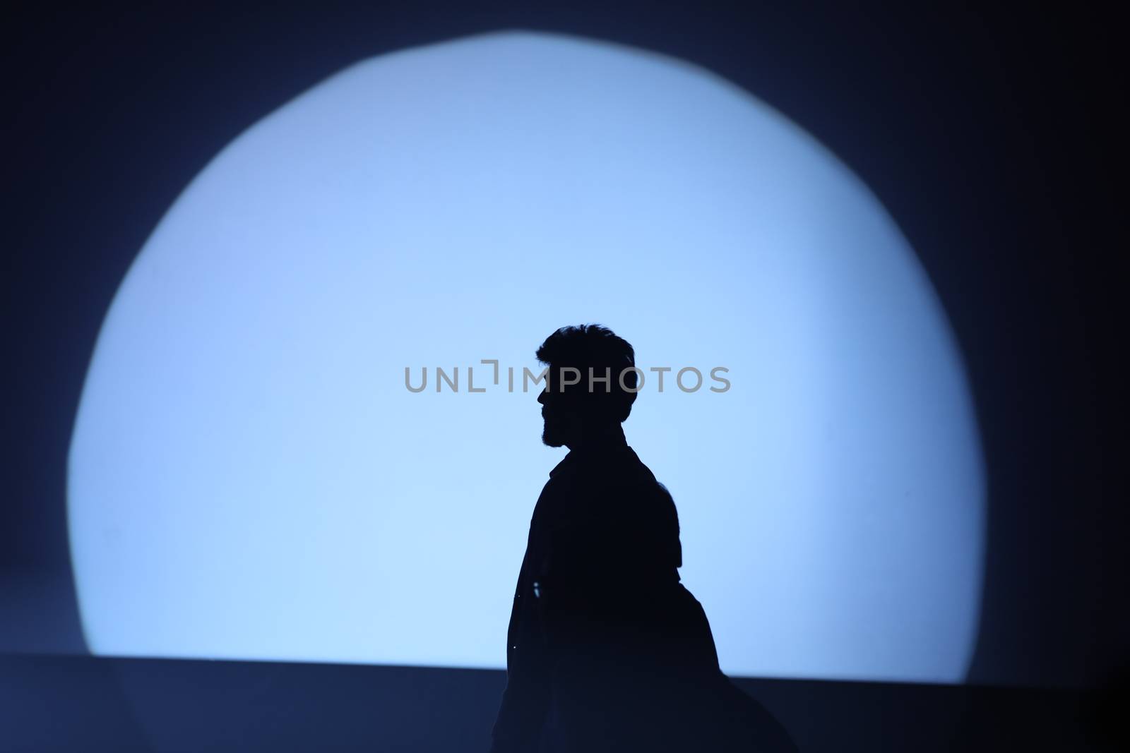 People Silhouette on a stage