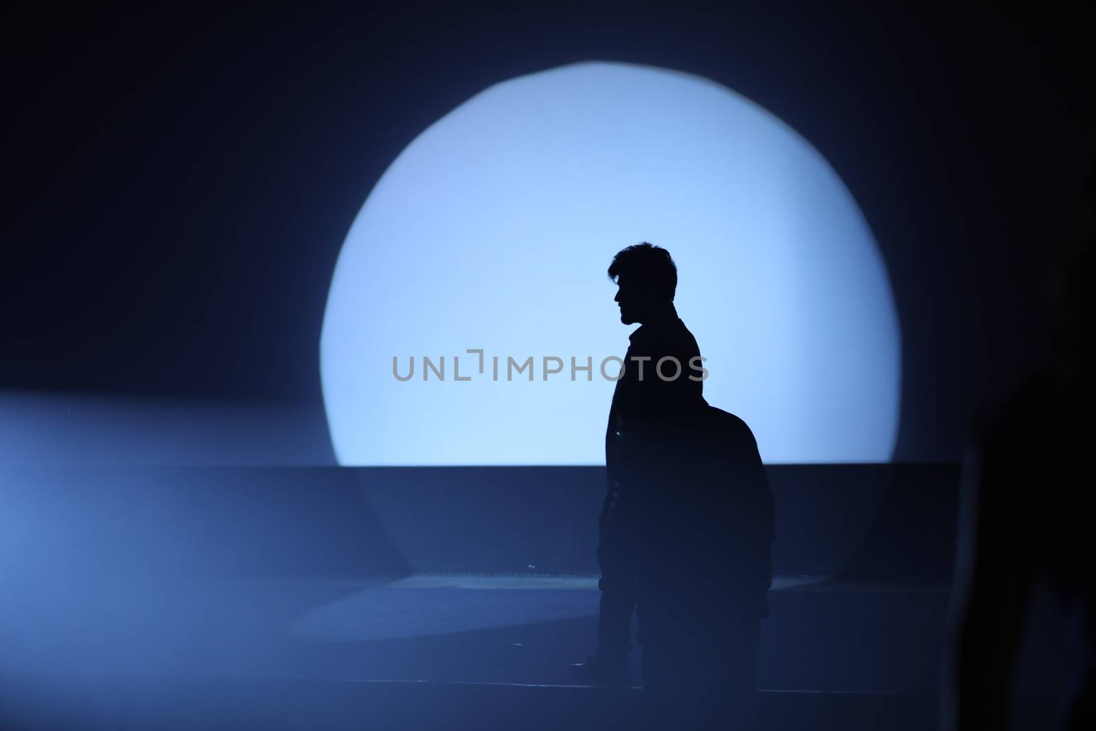 People Silhouette on a stage