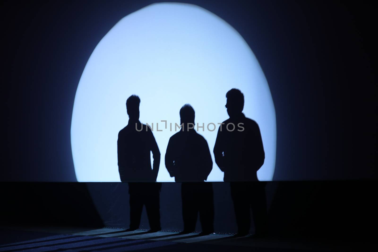 People Silhouette on a stage