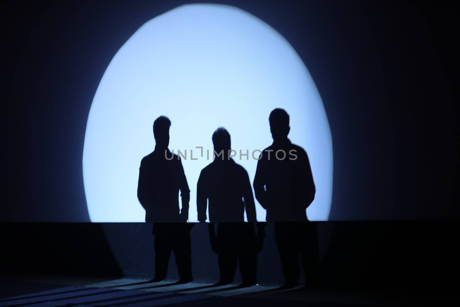 People Silhouette on a stage