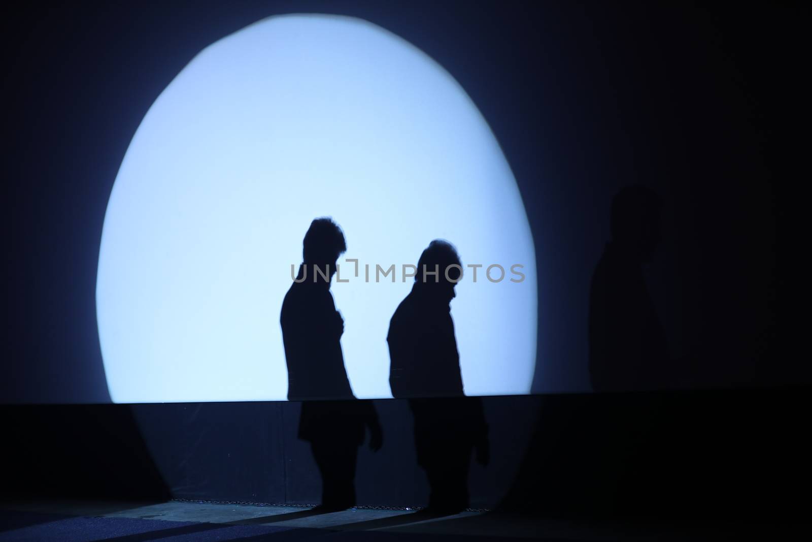 People Silhouette on a stage