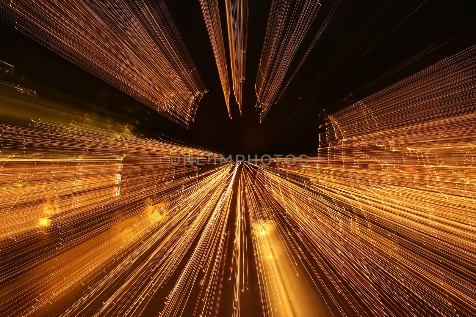 Abstract slow shutter lights