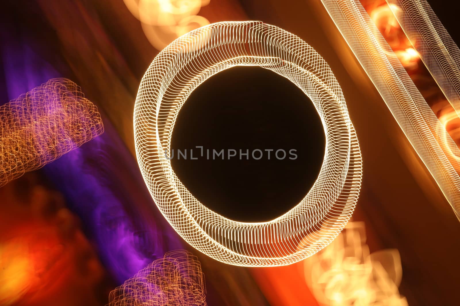 Abstract slow shutter lights