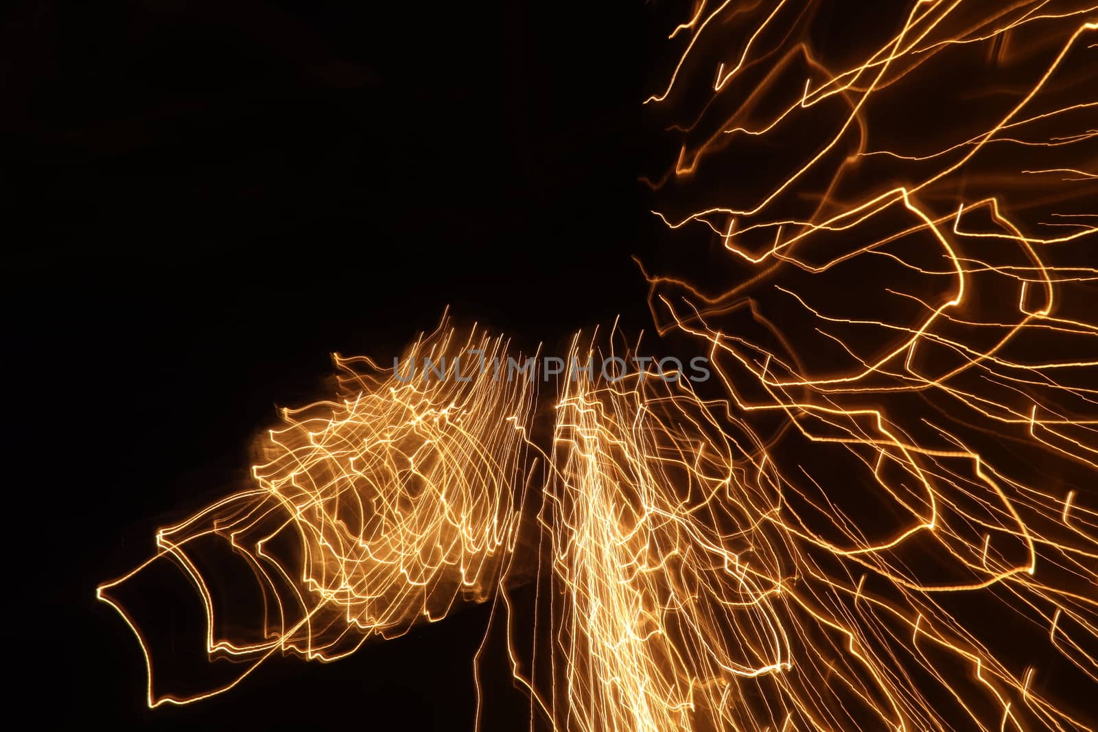 Abstract slow shutter lights