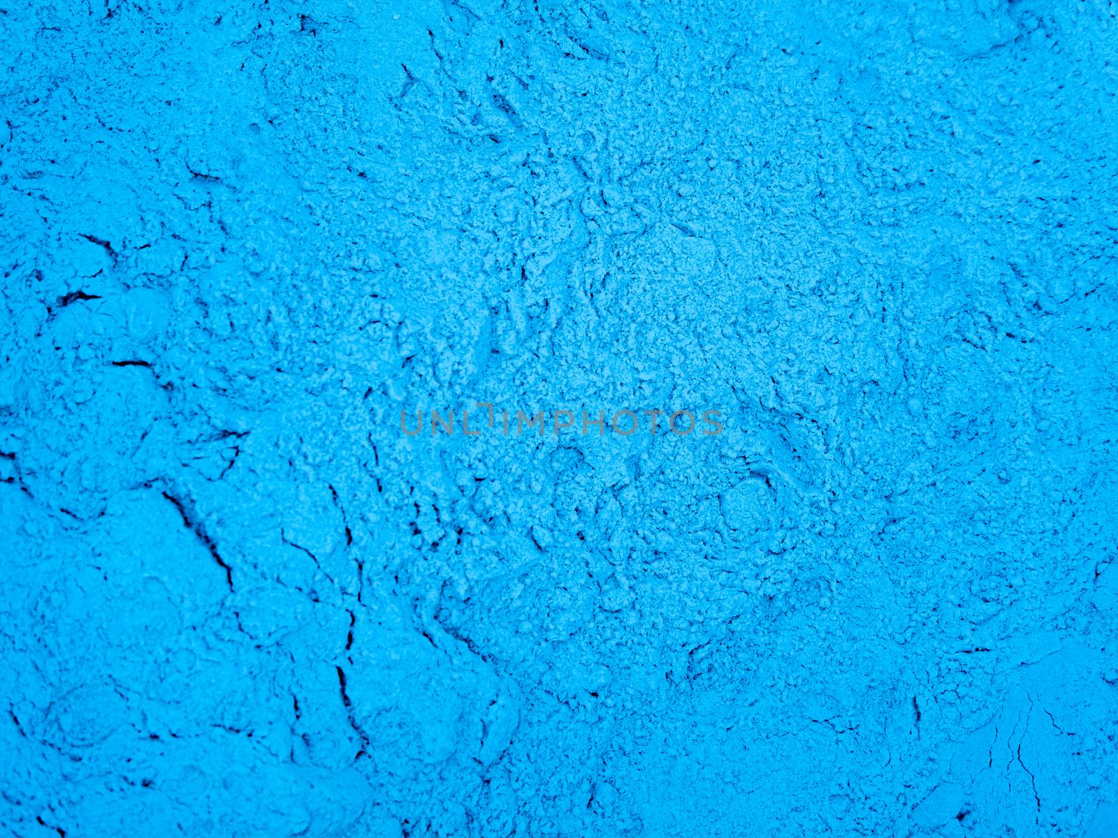 Texture of blue color industrial powder by Satakorn