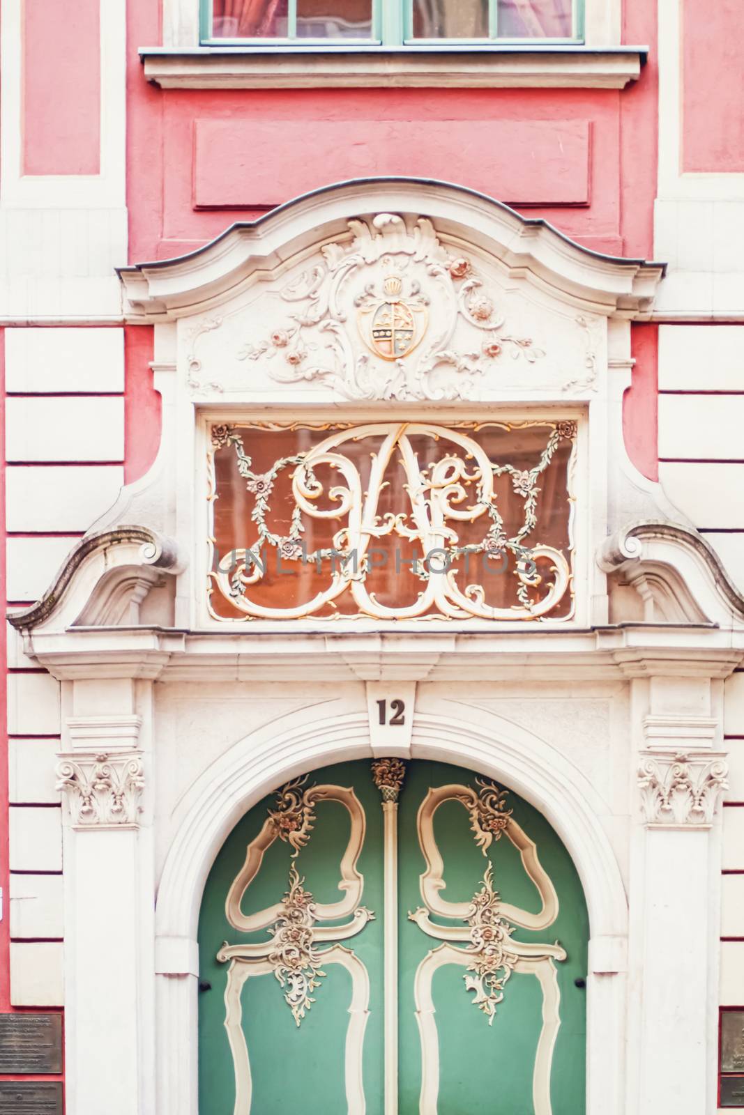 Detail of a historical building in the Old Town in Gdansk, Poland by Anneleven