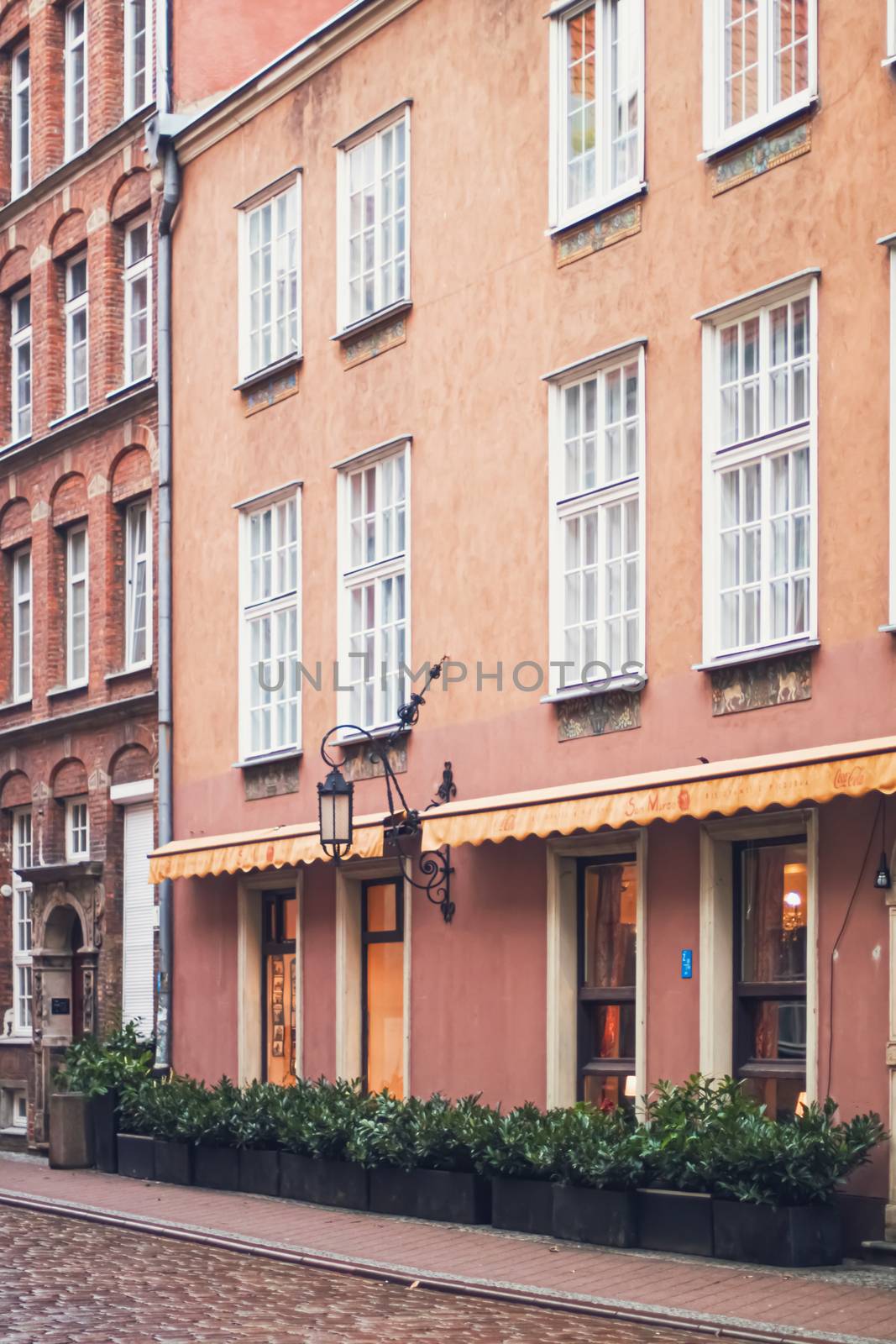 Historical building in the Old Town in Gdansk, Poland by Anneleven