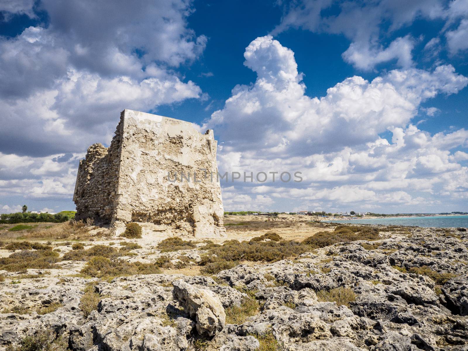 beautiful panorama of Marina of Taranto in Puglia, Italy.