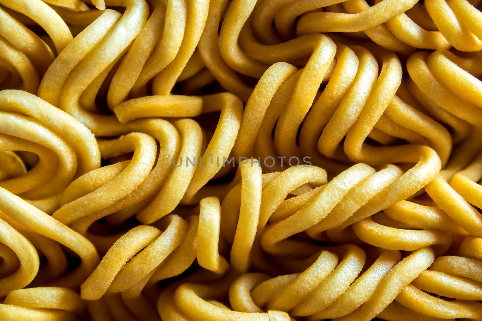 Close up texture of Instant noodle