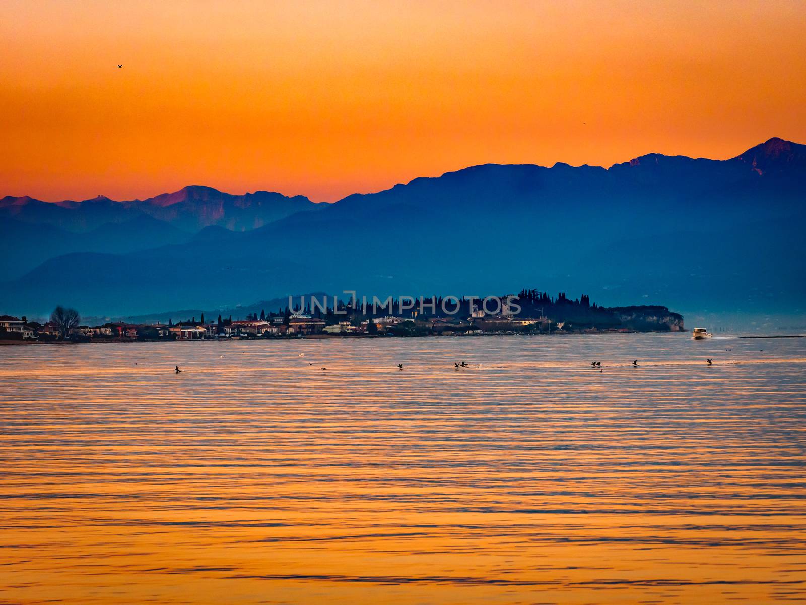 this picture was captured during a blue hour.