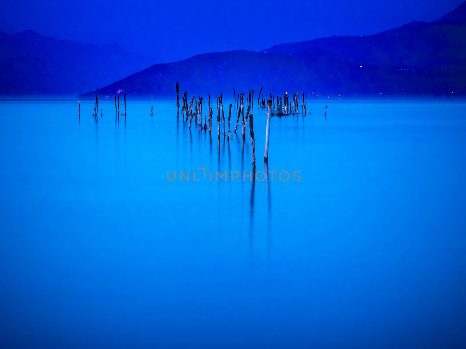 this picture was captured during a blue hour.