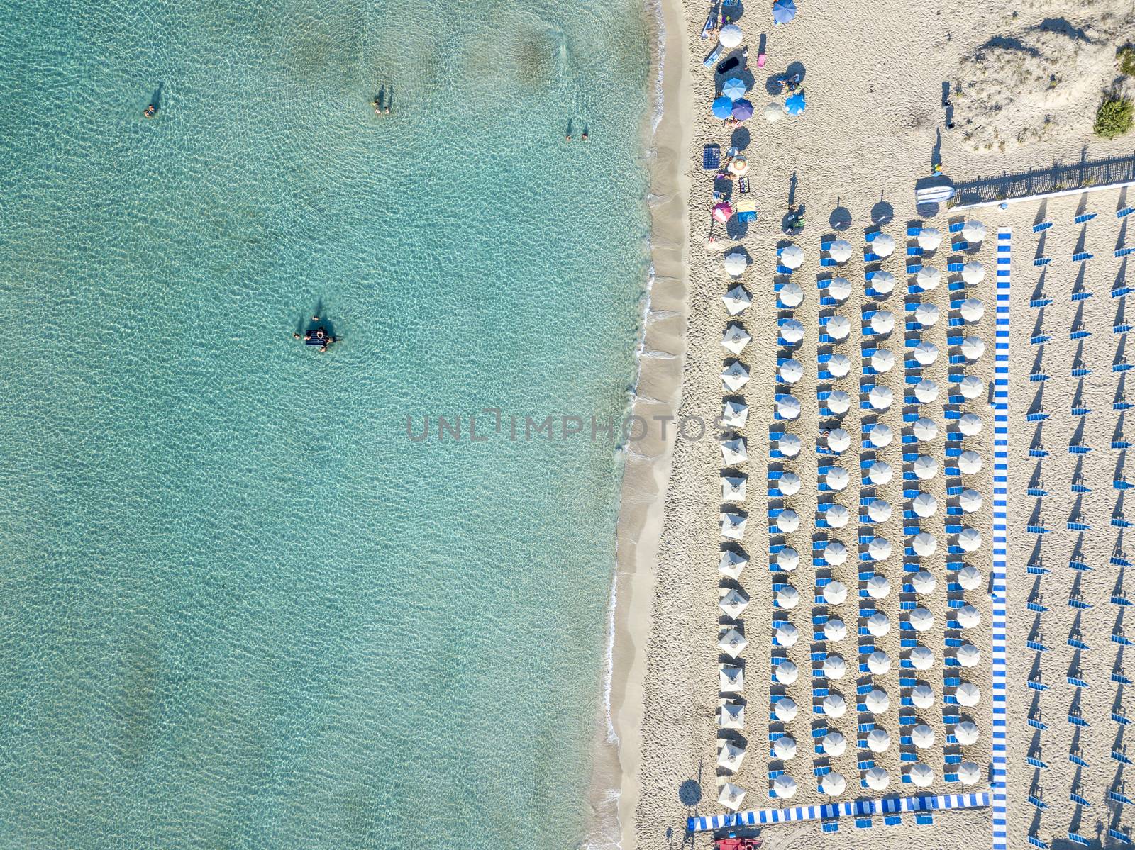 Puglia, Taranto coastline, view from a drone.