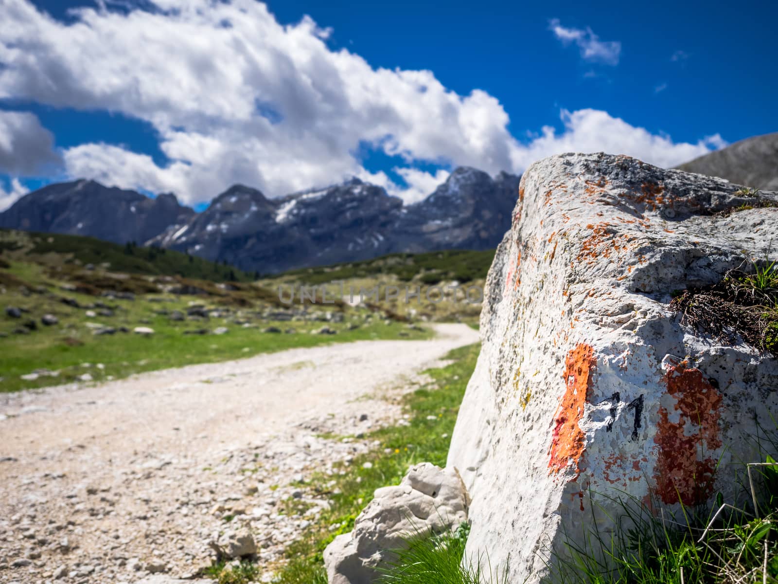 Dolomites. panorama of the Italian Alps