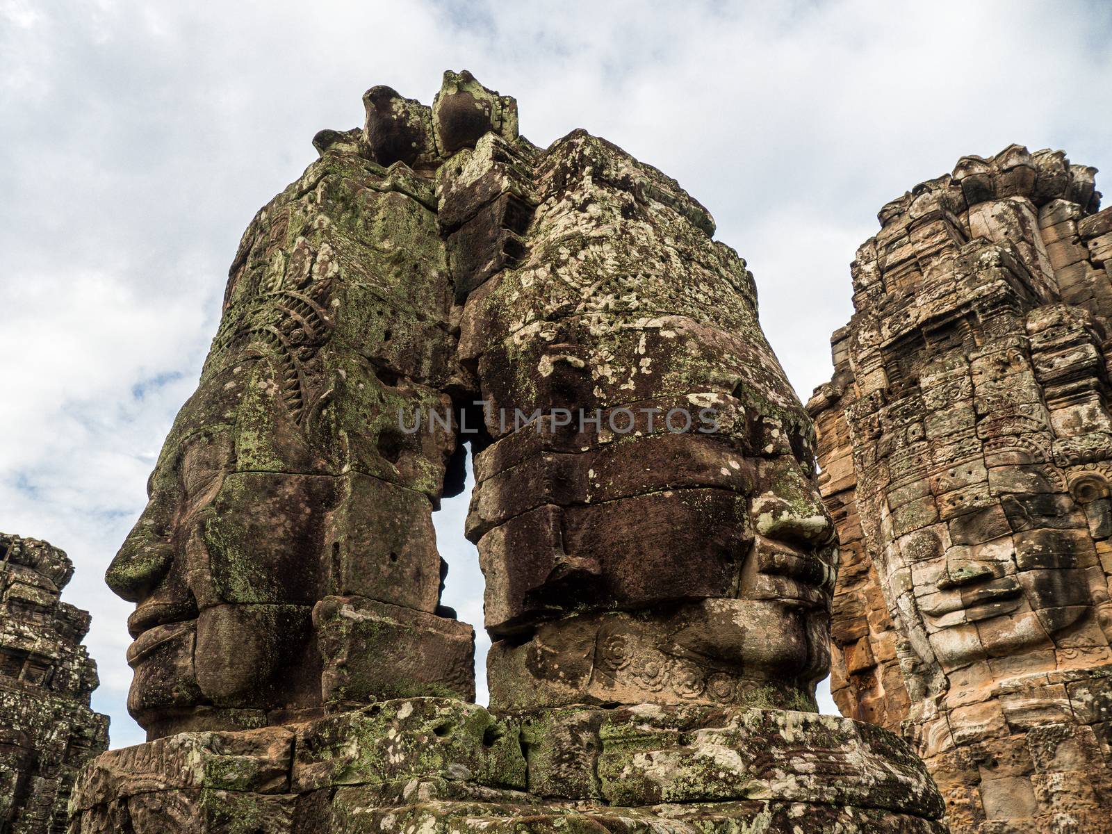 detail of Cambodia's Angkor wat temples