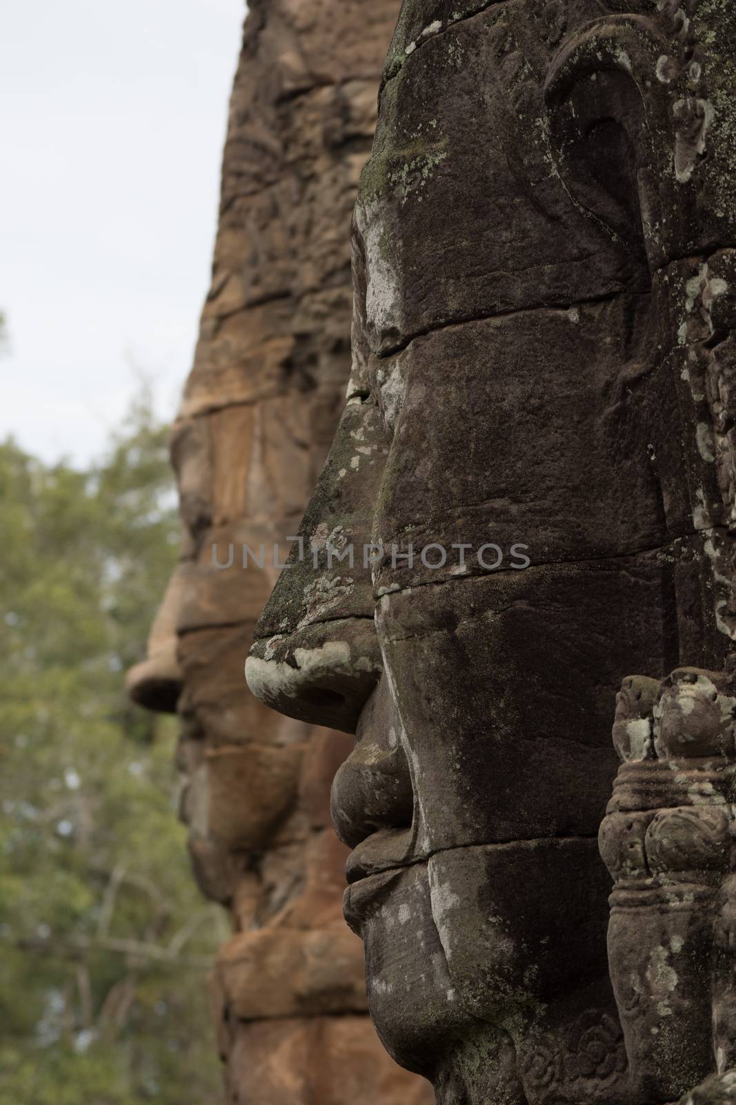 detail of Cambodia's Angkor wat temples