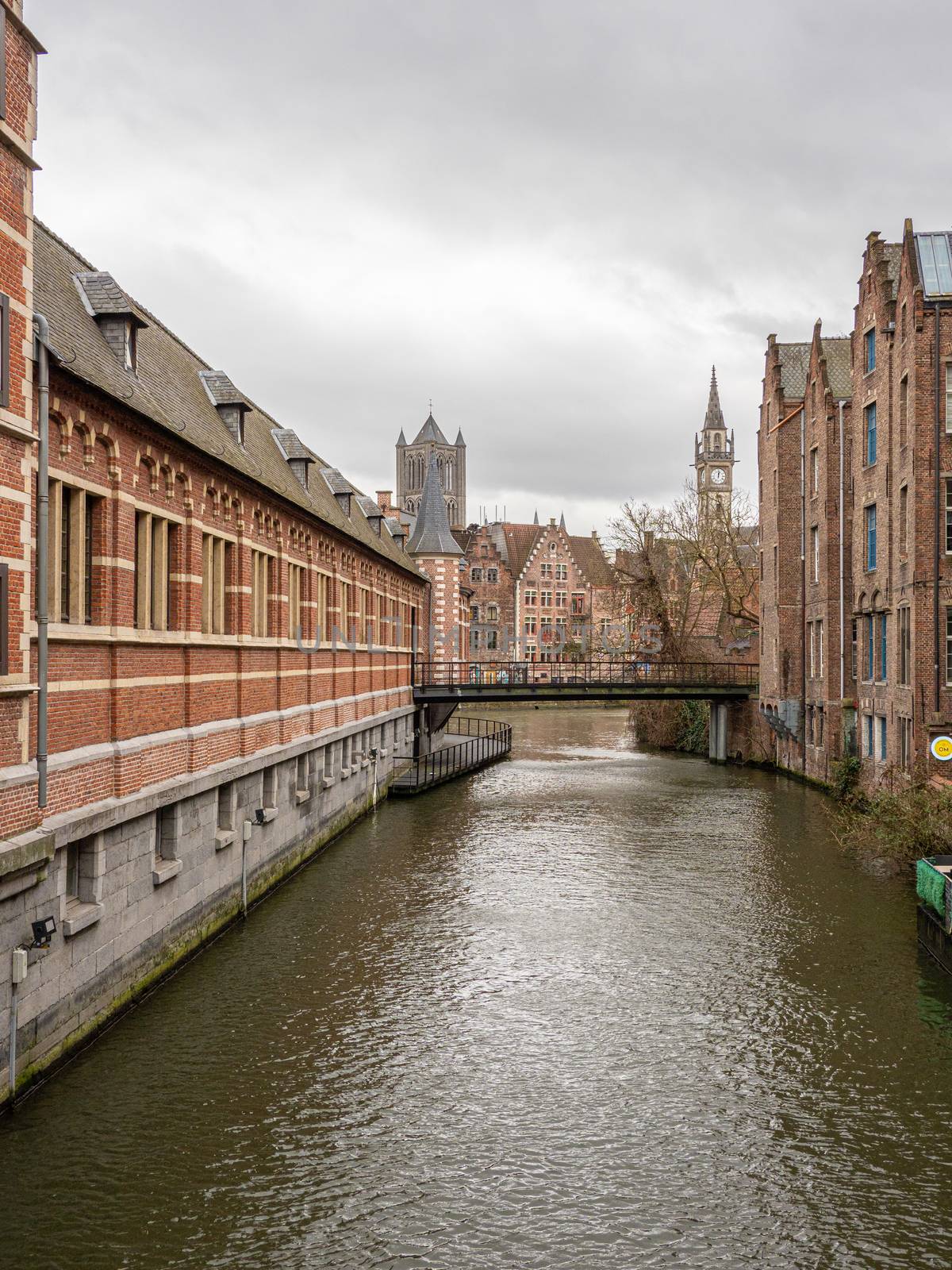 guild houses of Ghent by the canal