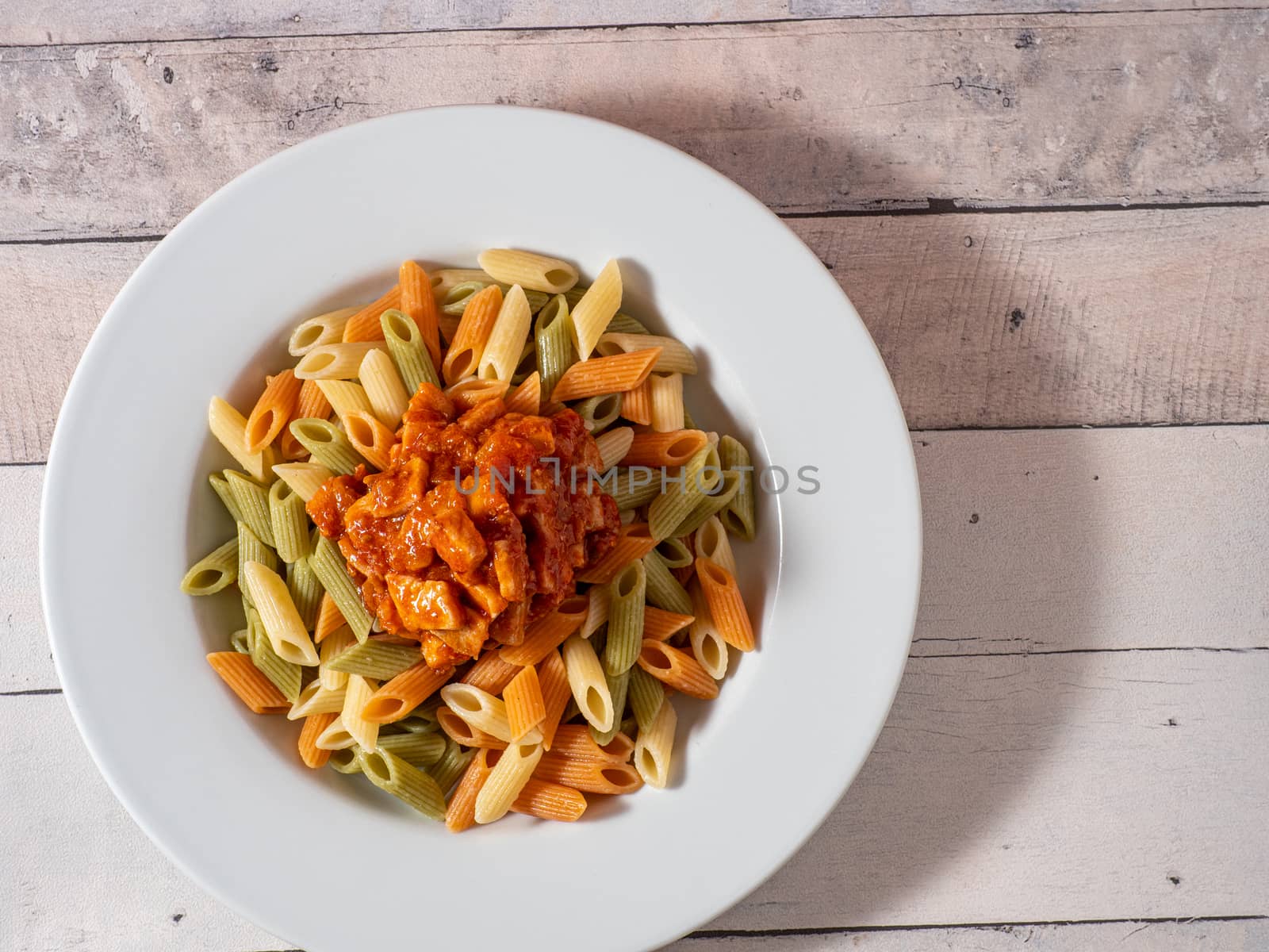 macaroni dish with bolognese sauce