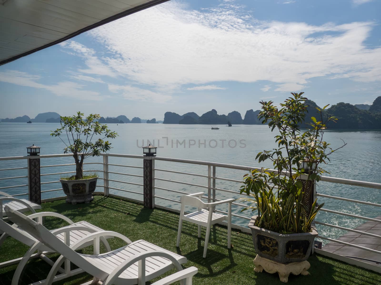 stunning views of halong bay from a boat