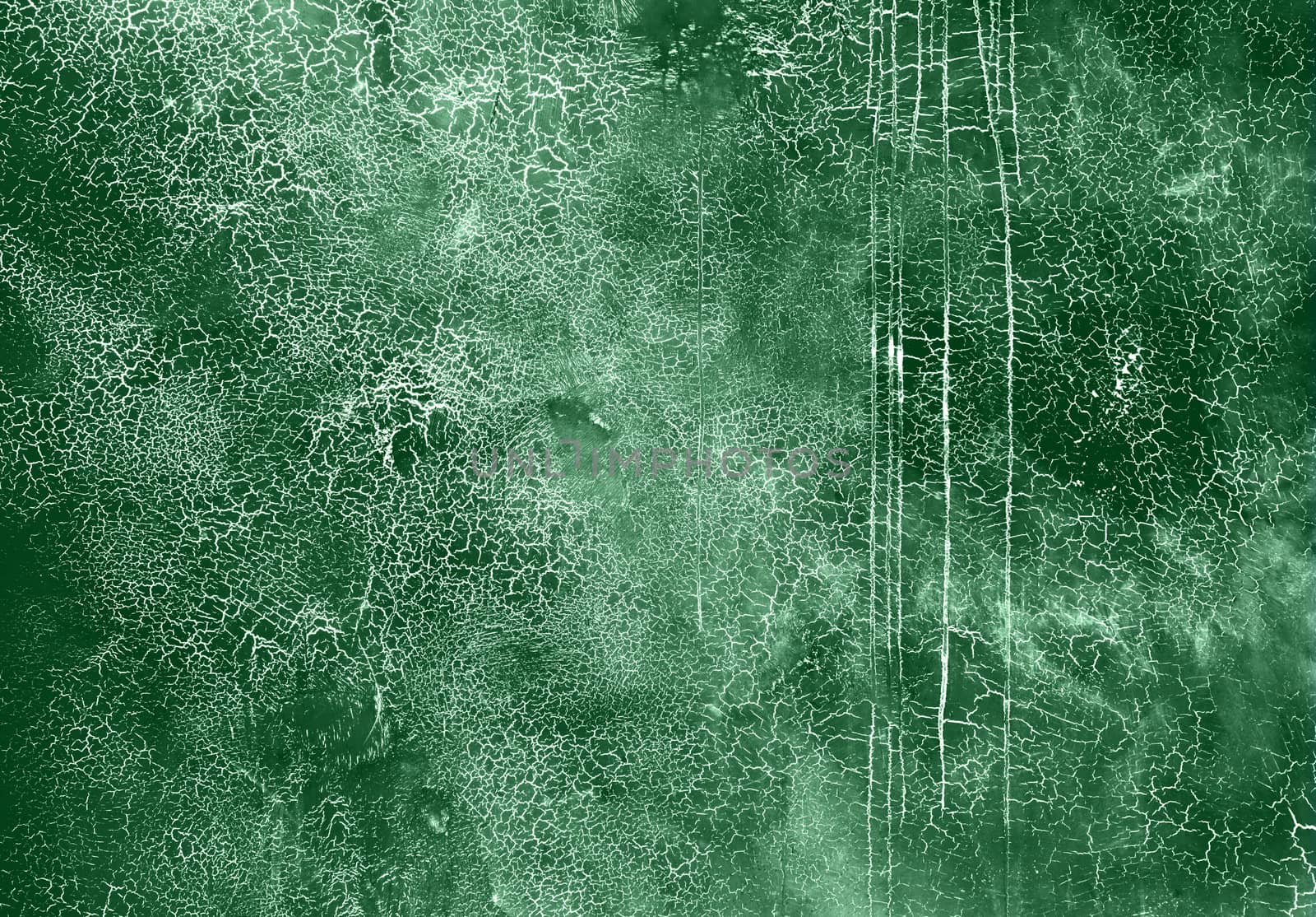 Neo mint colored texture with cracks. Surface with craquelure effect.