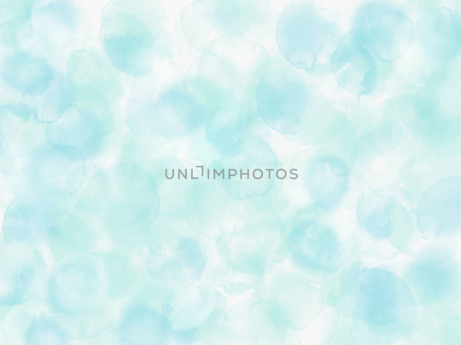 Abstract background with wet blue splashes.Watercolor style with gentle blots and stains.