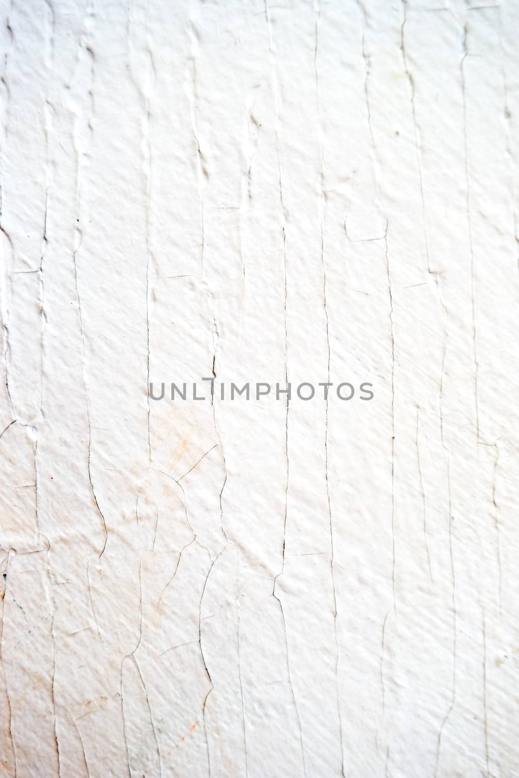Wooden background of old fence with rusty nails. Shabby texture of white colored wooden boards.