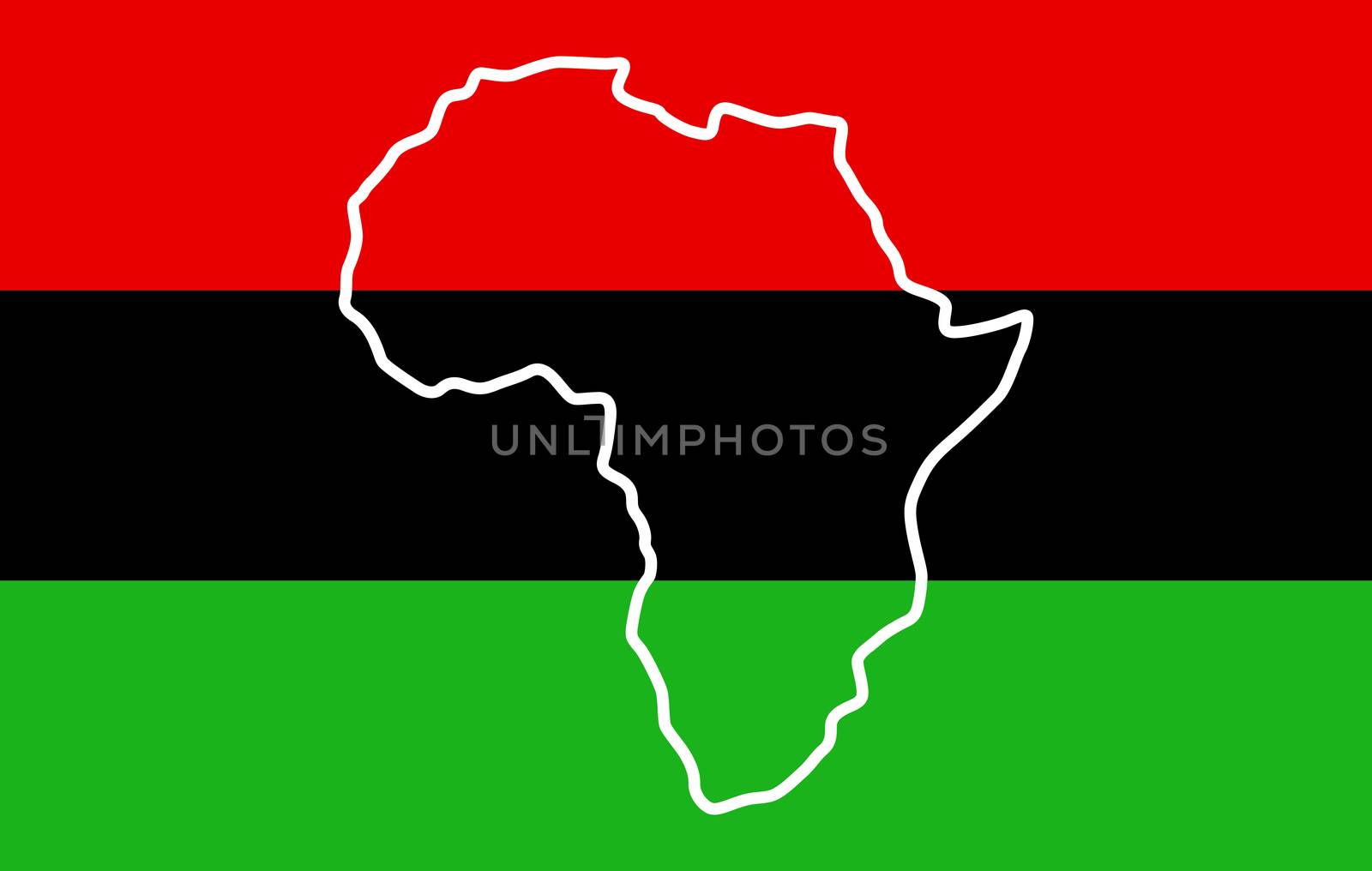 Afro-American people flag by tony4urban