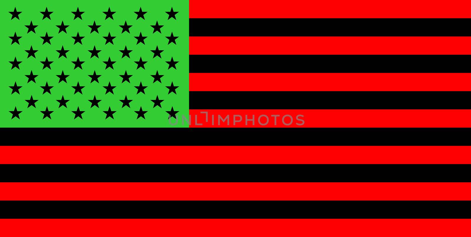 Afro-American people flag by tony4urban