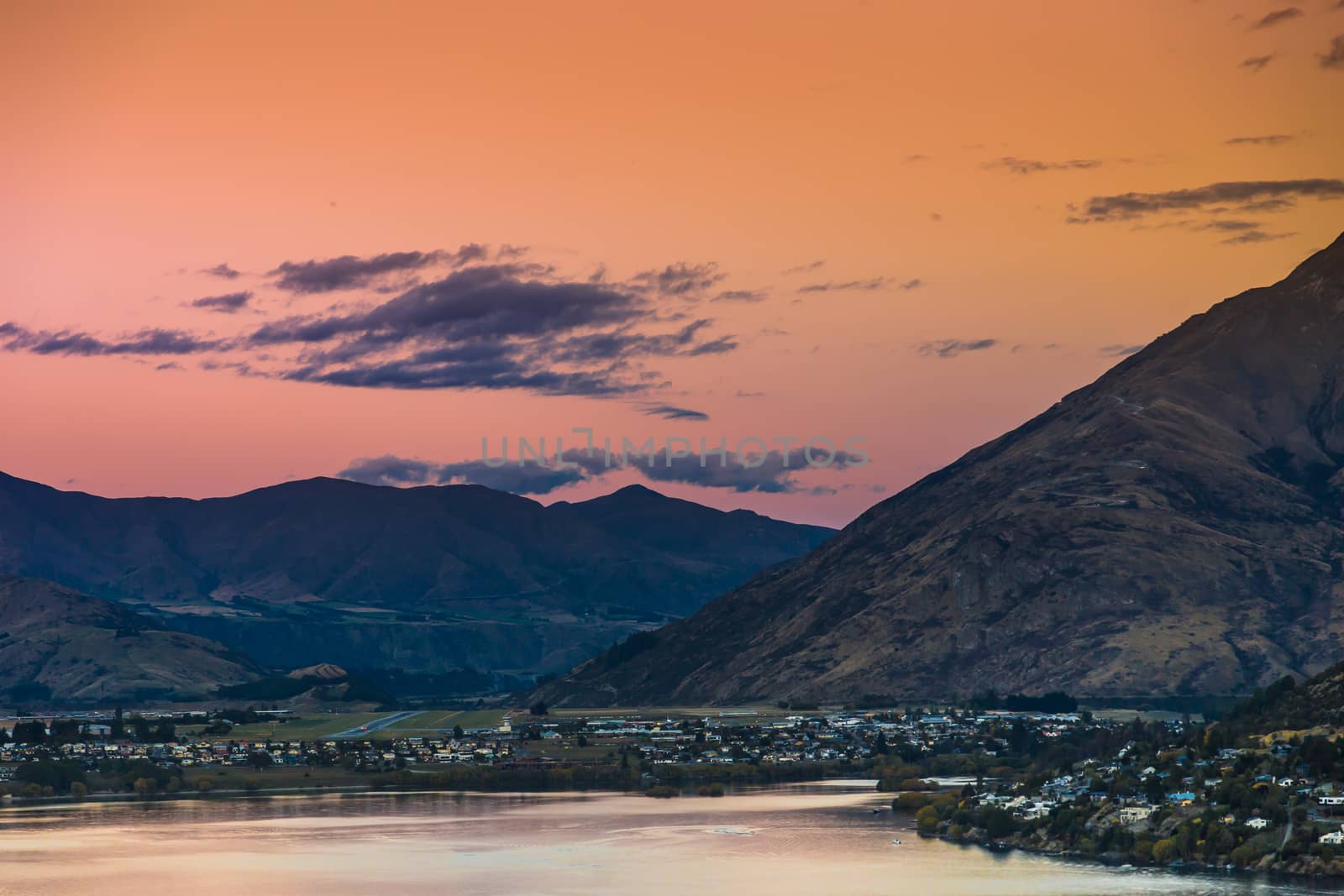 Queenstown in New Zealand. The city of adventure and nature.