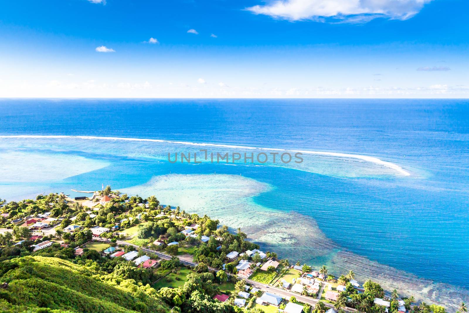 Moorea Island in the French Polynesia.