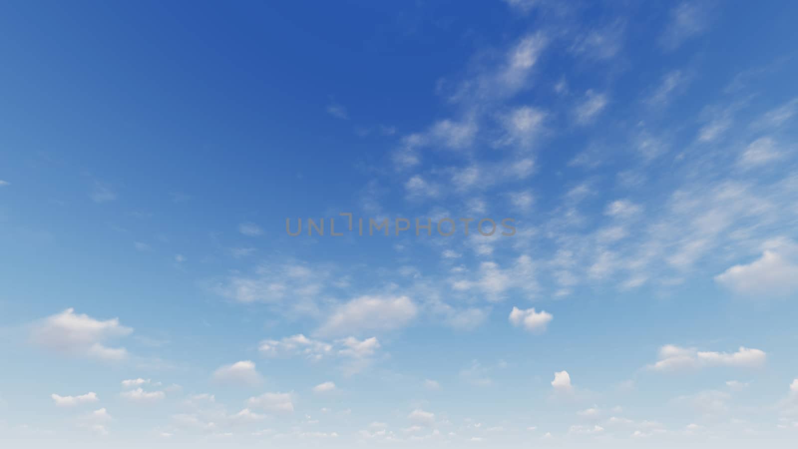 Cloudy blue sky abstract background, blue sky background with tiny clouds, 3d rendering

