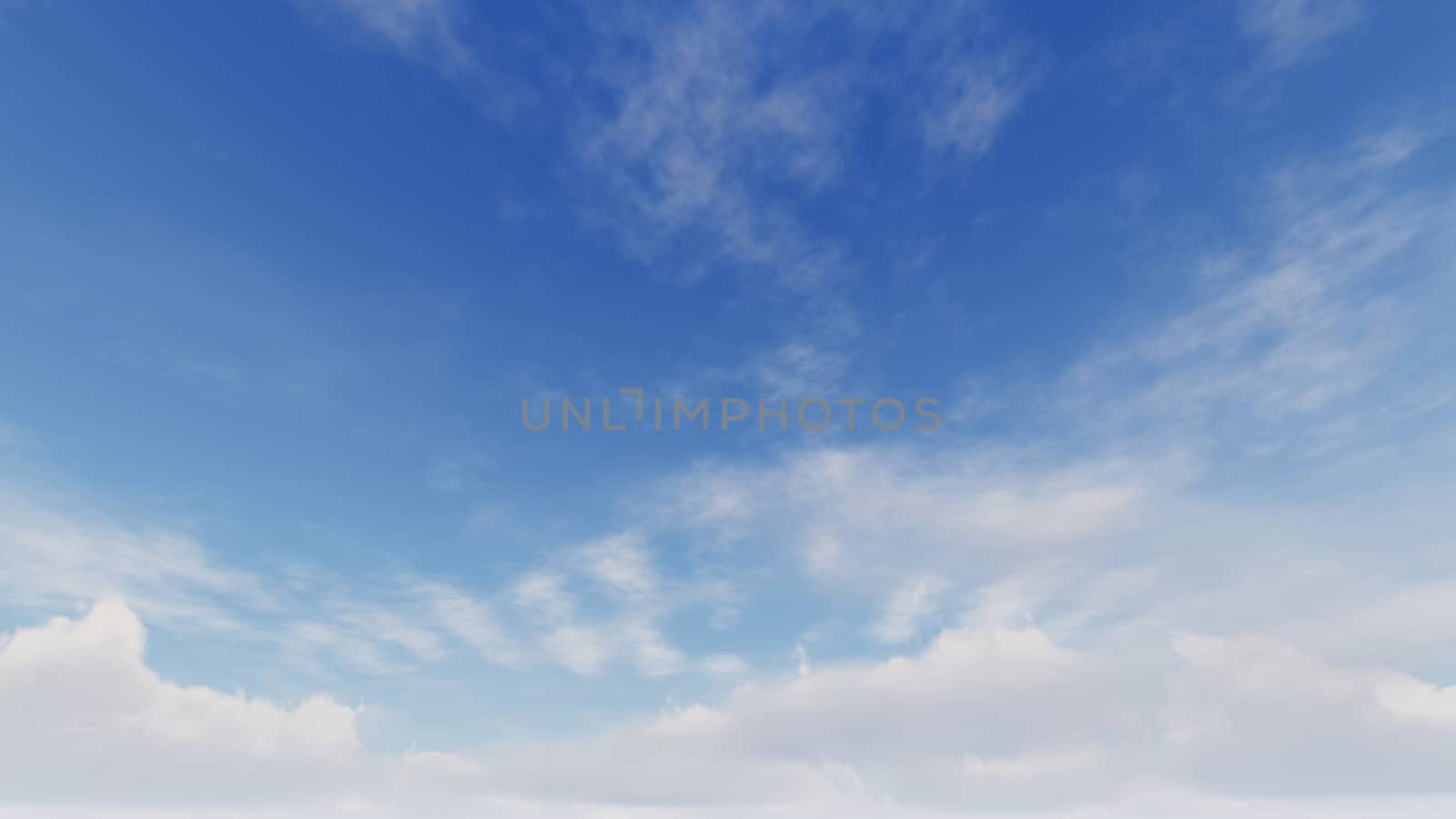 Cloudy blue sky abstract background, blue sky background with tiny clouds, 3d rendering

