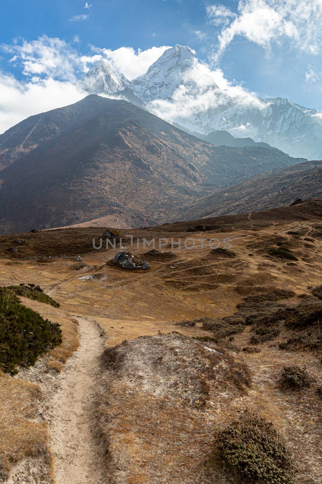 Ama Dablam Mountain. Trekking Everest Base Camp. Nepal. Asia.