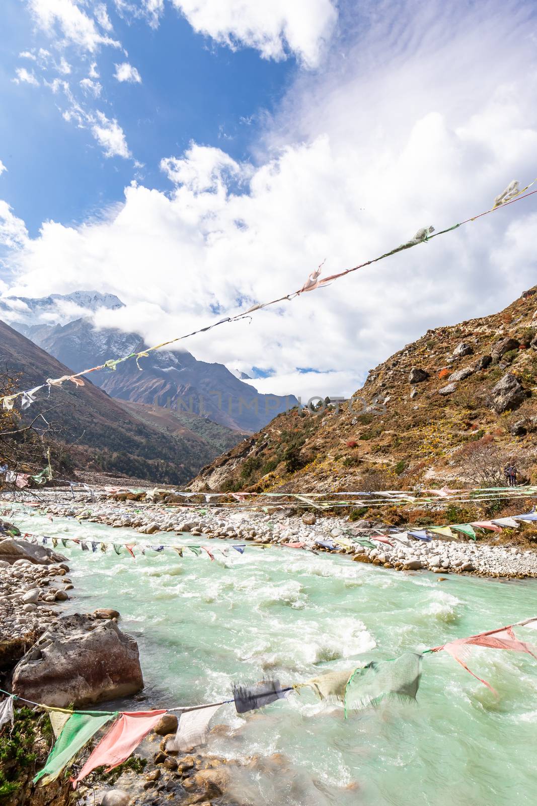 Ama Dablam Mountain. Trekking Everest Base Camp. Nepal. Asia.