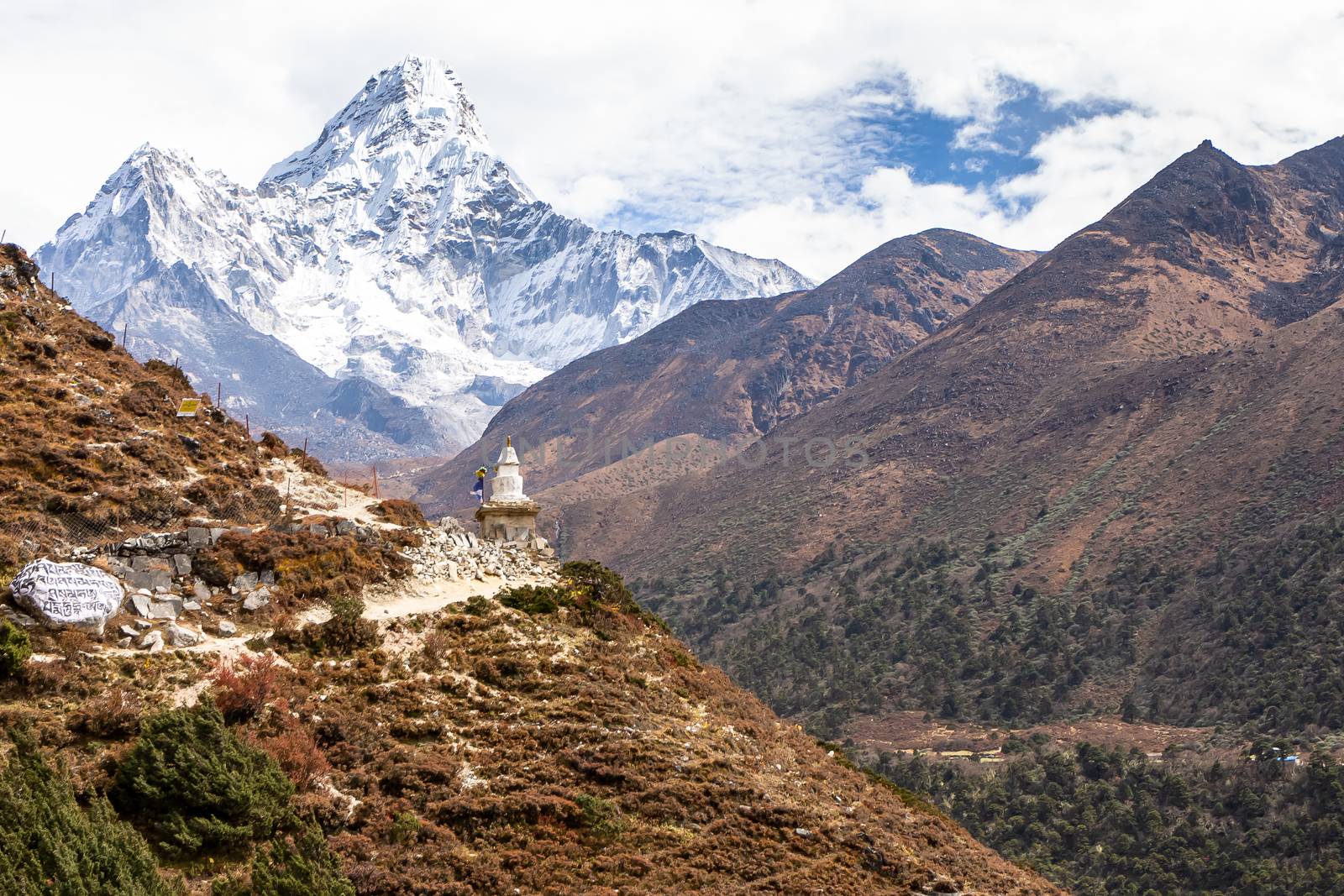 Trekking Everest Base Camp. Nepal. Asia.