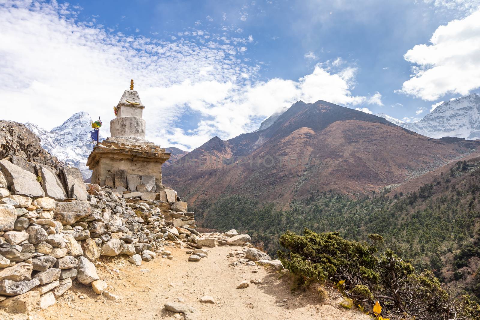 Trekking Everest Base Camp. Nepal. Asia.