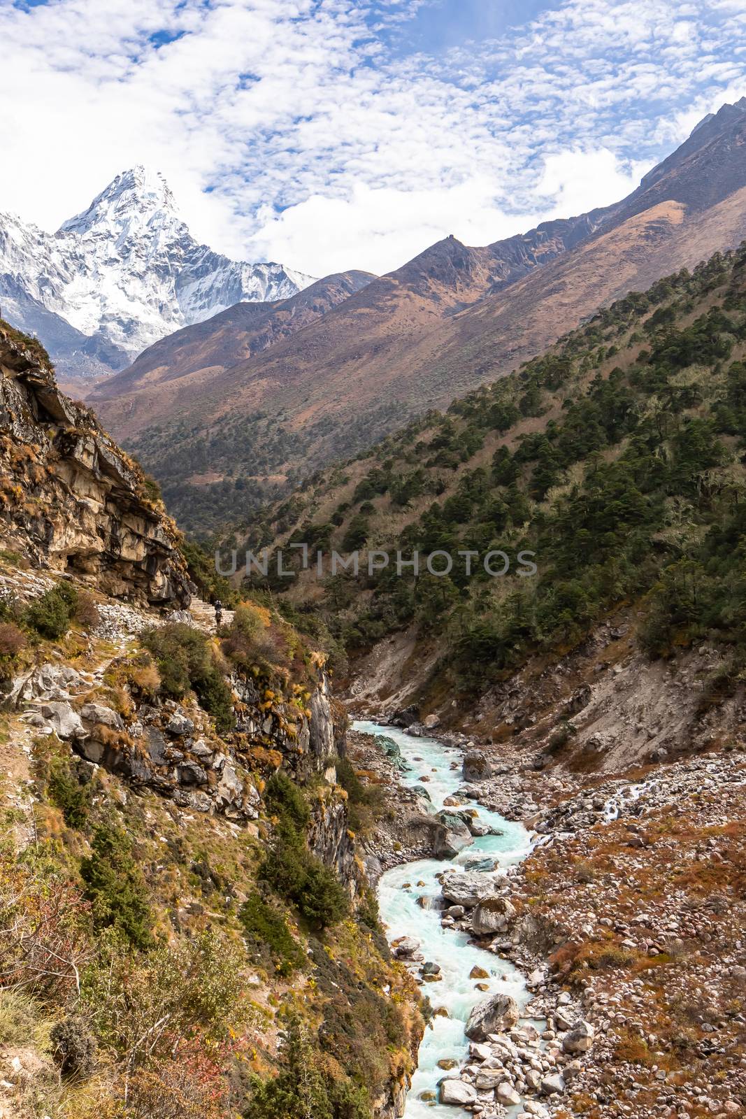 Trekking Everest Base Camp. Nepal. Asia.