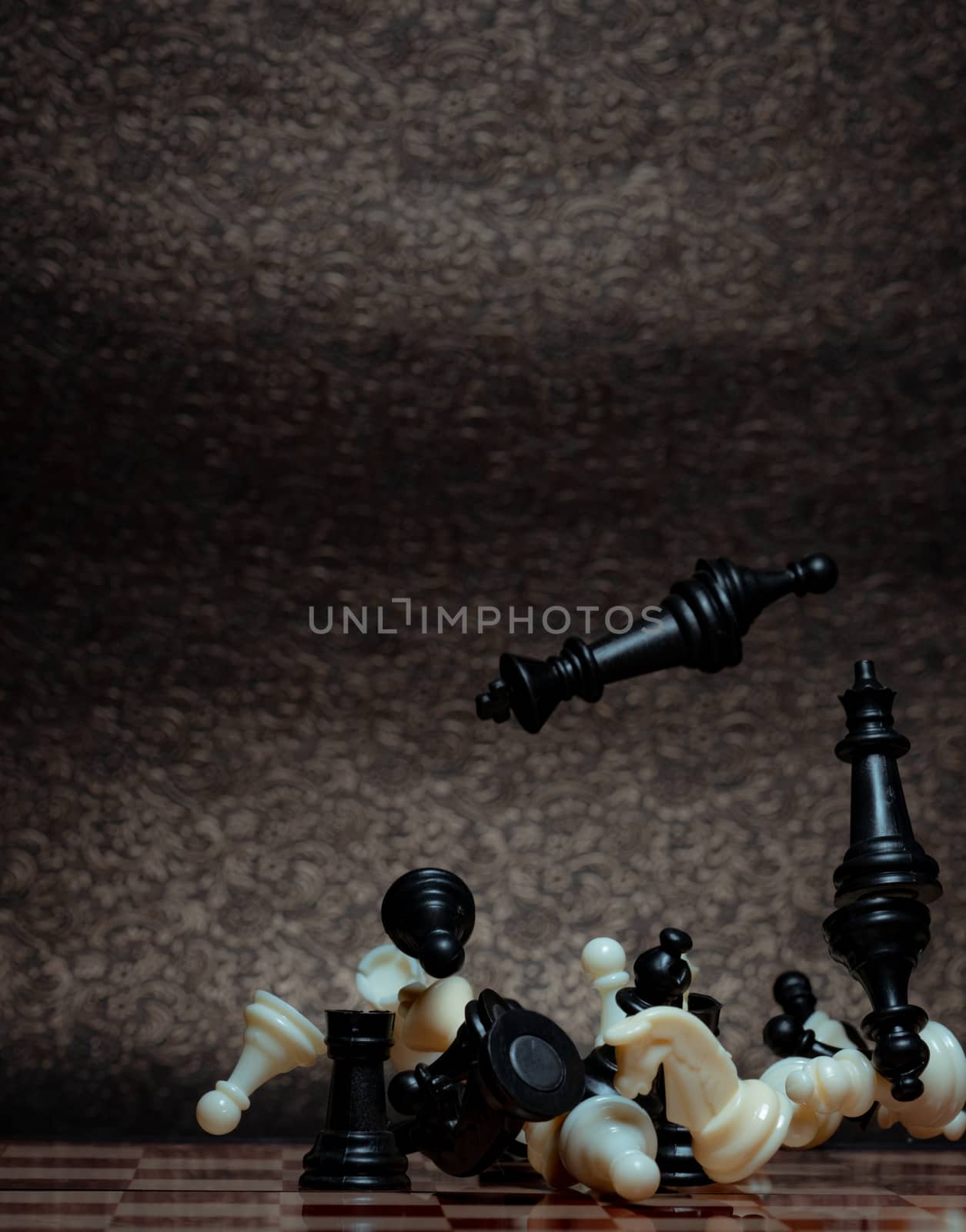 Chess board game. Business strategy management and success conce by Fahroni
