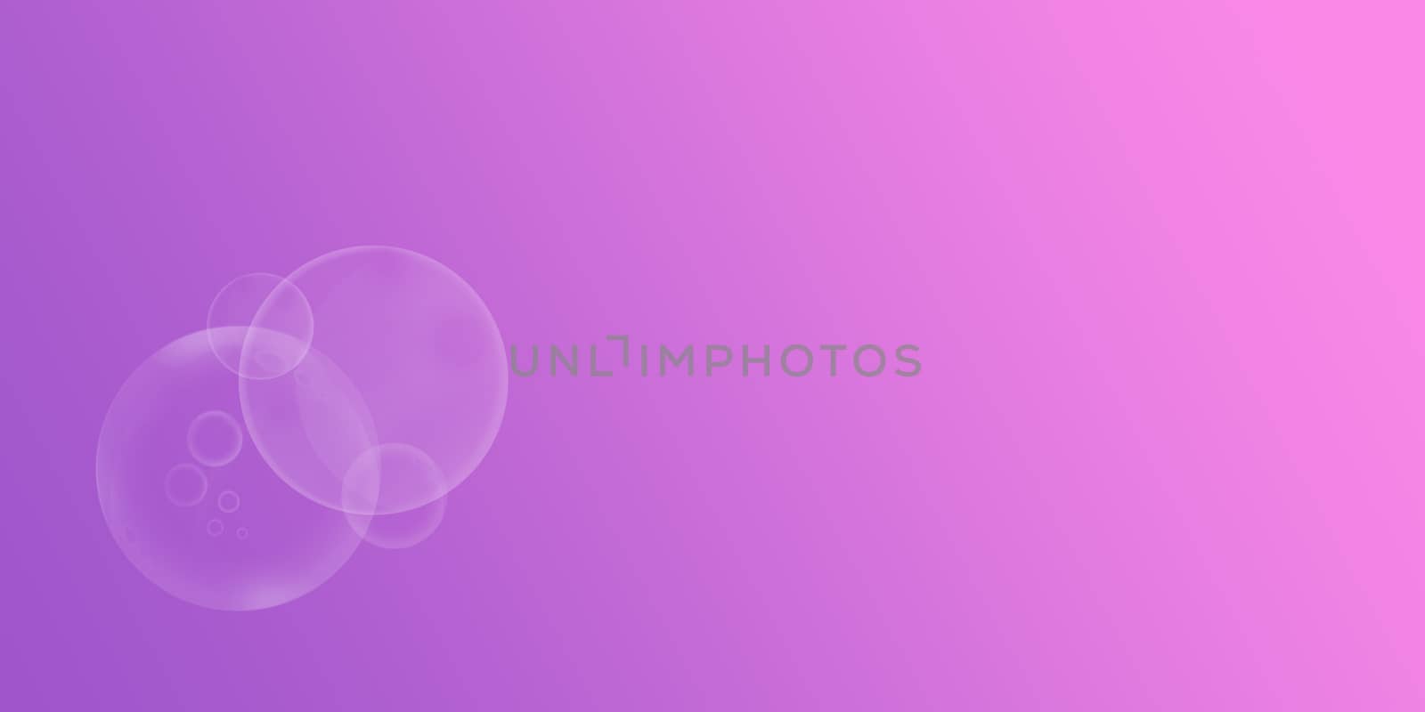 valentines hearts bubbles floating in space, on pink background by PeterHofstetter